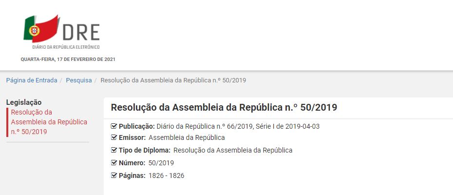 Recomendação de adopção de medidas para aplicação em Portugal do Plano Europeu de Acção contra a Desinformação